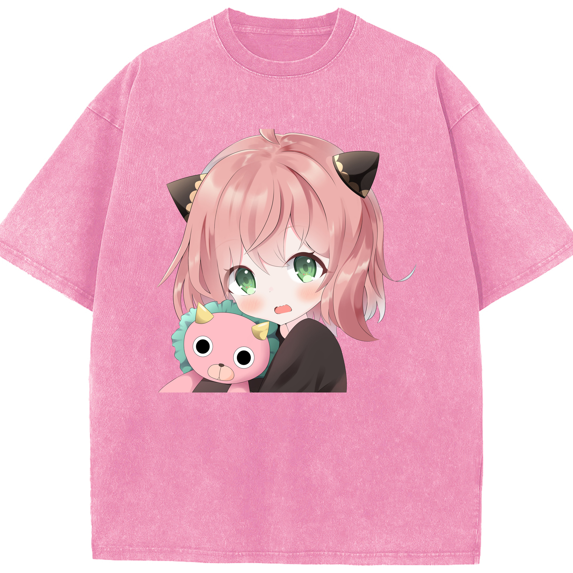 （画像用） SPY×FAMILY间谍家家酒 綿100% ヴィンテージ風 半袖Tシャツ（フロントプリント）